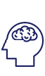 Illustration of a head and brain